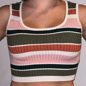 MINKPINK Knit cropped tank top
